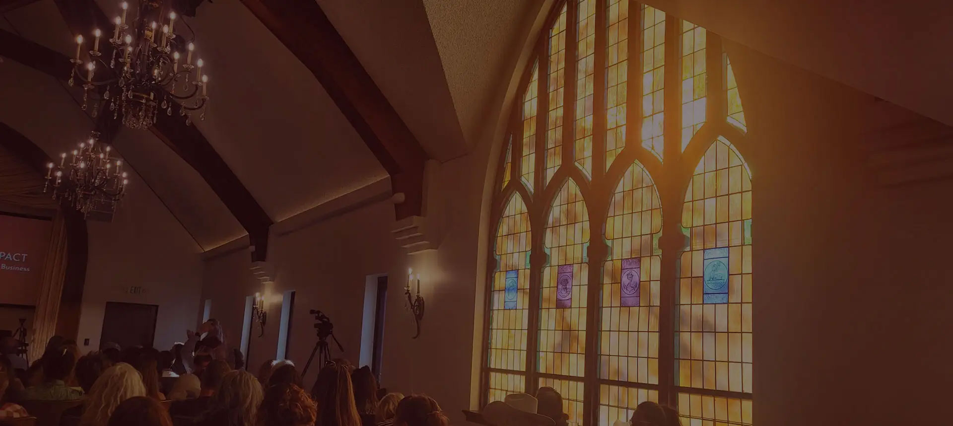 Casa Sagrada beaultiful stained glass windows